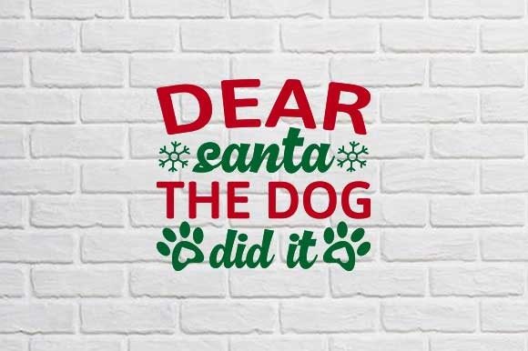 Christmas SVG Design: Dear Santa the Dog