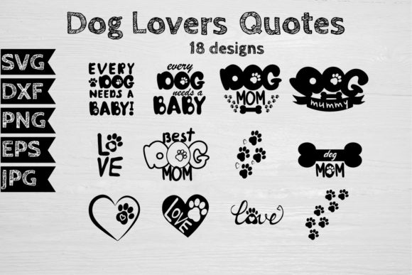 Dog Lovers Quotes Kit Collection